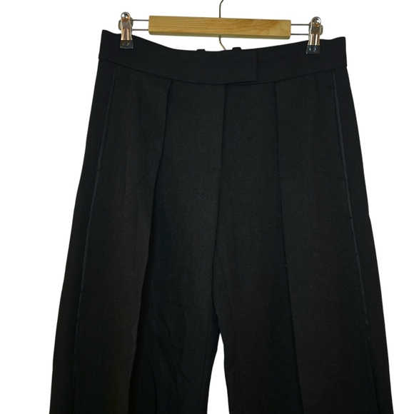 Zara Limited Edition Sateen Hem Wool Pants - Picture 5 of 11